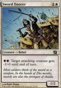 MTG 8th Edition - Sword Dancer *FOIL* NM, Black Border - Image 1