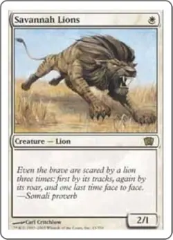 MTG 8th Edition - Savannah Lions NM - Image 1