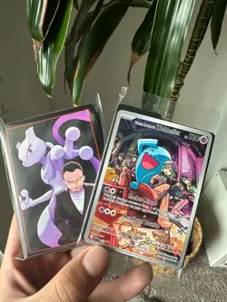 Pokemon Team Rocket's Wobbuffet SVP 203 Sealed Promo Destined Rivals + Sleeves - Image 1