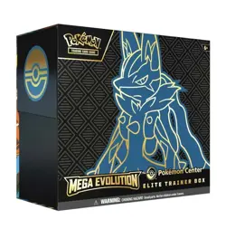Mega Evolution ETB Pokemon Center Elite Trainer Box Lucario PRESALE SHIP FAST - Image 1