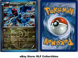 2013 Pokemon, Black & White Promos, #BW80 Druddigon, Holo Black Star Promo - Image 1