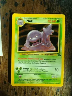 Muk Fossil 13/62 - LP Holo Rare - Pokemon TCG - Image 1