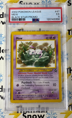 ⚡❄ 2002 Pokemon League #47 Mew Black Star Promo PSA 5 ⚡❄⚡❄ - Image 1