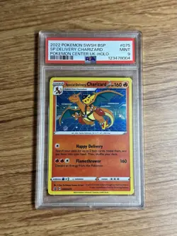 2022 Pokemon SWSH Special Delivery Charizard Holo PSA 9 Mint Swirl - Image 1