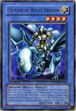 Yugioh! LP Paladin of White Dragon - DPKB-EN024 - Rare - Unlimited Edition Light - Image 1