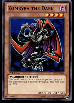 Yu-Gi-Oh TCG #BP02-EN014 Zombyra the Dark 1st Edition Common LP - Image 1