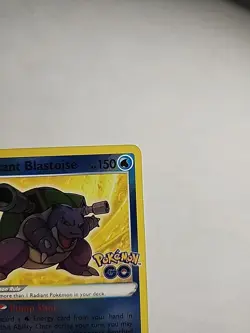 Pokemon Go TCG Radiant Blastoise Holo Rare Card Mint Condition 018/078 - Image 3
