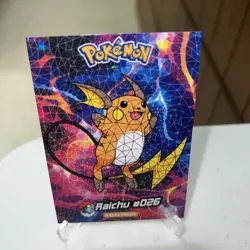 Raichu #26 - Cracked Ice Holo - Crystal Collection 2024 - Pokemon Card - Image 1