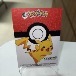 Raichu #26 - Cracked Ice Holo - Crystal Collection 2024 - Pokemon Card - Image 2