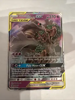 Pokemon TCG Tag Team Trevenant & Dusknoir GX SM217 Promos Holo Card - Image 1