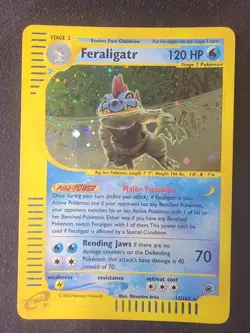 Pokemon TCG Feraligatr Expedition Base Set Holo Card 12/165 LP - Image 1