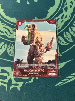King Caesar 1974 P 025+ Foil Godzilla Card Game 1st Edition Rare Parallel Battle - Image 1
