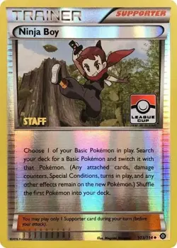 Ninja Boy 103/114 Promo League Cup STAFF Stamped Pokemon Card MP - Image 1