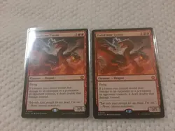 Twinflame Tyrant X 2 Magic The Gathering MTG Foundations Great Card - Image 1
