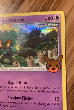 MARSHADOW 080/203 Trick Or Trade 2021 Holo Stamped Rare Pokemon TCG Card - Image 5