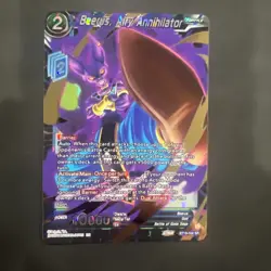 Dragon Ball Super Card Game Beerus Airy Annihilator Foil Card BT19-036 SR - Image 1