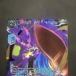 Dragon Ball Super Card Game Beerus Airy Annihilator Foil Card BT19-036 SR - Image 3