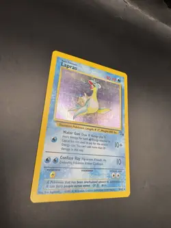 1999 Pokemon TCG Lapras Fossil Holo Unlimited Rare Card 10/62 - Image 4