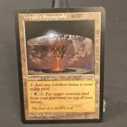 MTG Stronghold "Volrath's Stronghold" Magic the Gathering WOTC NM Minor Wear - Image 1