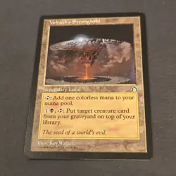 MTG Stronghold "Volrath's Stronghold" Magic the Gathering WOTC NM Minor Wear - Image 3