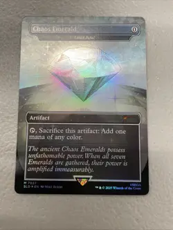 Chaos Emerald (Lotus Petal) White 7037 MTG Sonic The Hedgehog Secret Lair Rab18 - Image 1