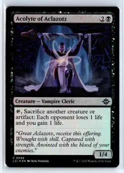 FOIL Acolyte of Aclazotz Lost Caverns of Ixalan - MTG Magic the Gathering Card - Image 1