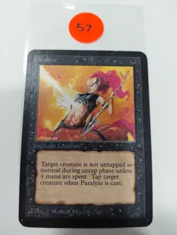 1993 MTG Magic the Gathering Card Alpha Paralyze Raw NM-LP Gaming Card TCG - Image 1