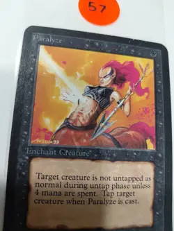 1993 MTG Magic the Gathering Card Alpha Paralyze Raw NM-LP Gaming Card TCG - Image 2