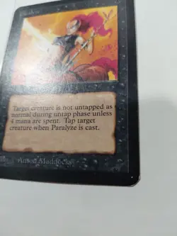 1993 MTG Magic the Gathering Card Alpha Paralyze Raw NM-LP Gaming Card TCG - Image 4