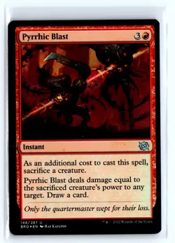 FOIL Pyrrhic Blast The Brothers' War - MTG Magic the Gathering Card - Image 1