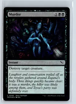 FOIL Murder 95 Murders at Karlov Manor - MTG Magic the Gathering Card - Image 1