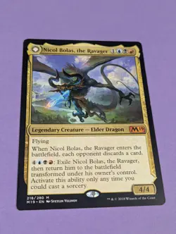 MTG Magic: Core Set 2019: Nicol Bolas, the Ravager #218/280 Mythic - LP - Image 1