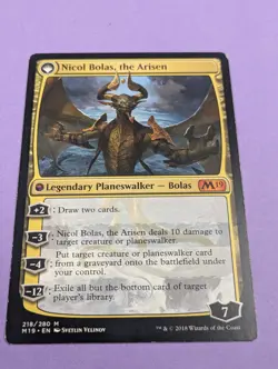 MTG Magic: Core Set 2019: Nicol Bolas, the Ravager #218/280 Mythic - LP - Image 2