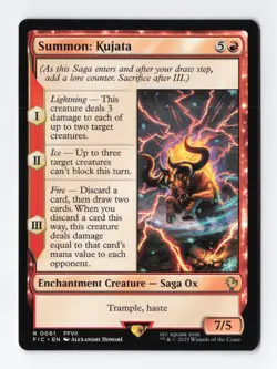 Summon: Kujata Normal R Final Fantasy MTG Magic the Gathering Card NM - Image 1