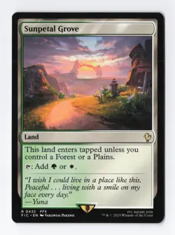 Sunpetal Grove Normal R Final Fantasy MTG Magic the Gathering Card NM - Image 1