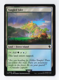 Tangled Islet Normal L Final Fantasy MTG Magic the Gathering Card NM - Image 1