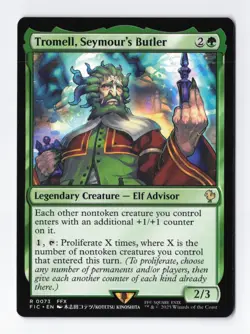 Tromell, Seymour's Butler Normal R Final Fantasy MTG Magic the Gathering Card NM - Image 1