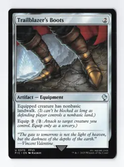 Trailblazer's Boots Normal U Final Fantasy MTG Magic the Gathering Card NM - Image 1