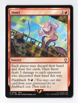 Snort Normal R Final Fantasy MTG Magic the Gathering Card NM - Image 1