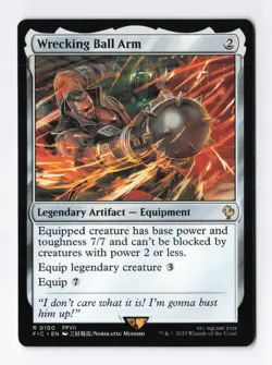 Wrecking Ball Arm Normal R Final Fantasy MTG Magic the Gathering Card NM - Image 1
