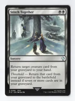 Stitch Together Normal U Final Fantasy MTG Magic the Gathering Card NM - Image 1