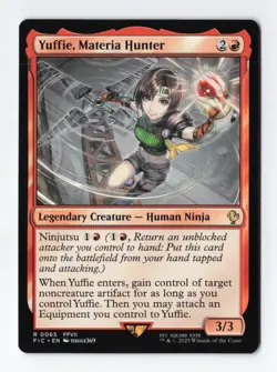 Yuffie, Materia Hunter Normal R Final Fantasy MTG Magic the Gathering Card NM - Image 1