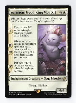 Summon Good King Mog XII Rare Final Fantasy MTG Card NM - Image 1
