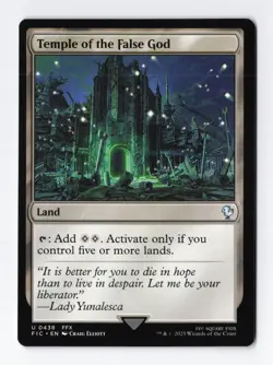 Temple of the False God Normal U Final Fantasy MTG Magic the Gathering Card NM - Image 1