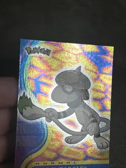 2001 Topps Pokemon Johto Smeargle #235 Silver Foil Holo Blue Logo 1st Edition - Image 2