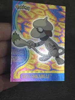 2001 Topps Pokemon Johto Smeargle #235 Silver Foil Holo Blue Logo 1st Edition - Image 3