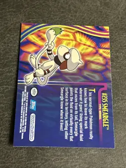 2001 Topps Pokemon Johto Smeargle #235 Silver Foil Holo Blue Logo 1st Edition - Image 5