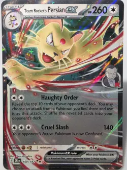 Pokemon TCG - Team Rocket's Persian ex 150/182 - Destined Rivals - Ultra Rare - Image 1