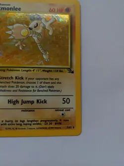 Pokemon TCG Cards Hitmonlee 22/62 Fossil Rare EXC - Image 4