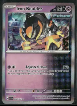 Pokemon Scarlet & Violet Stellar Crown 071/142 Holo - Iron Boulder - Image 1
